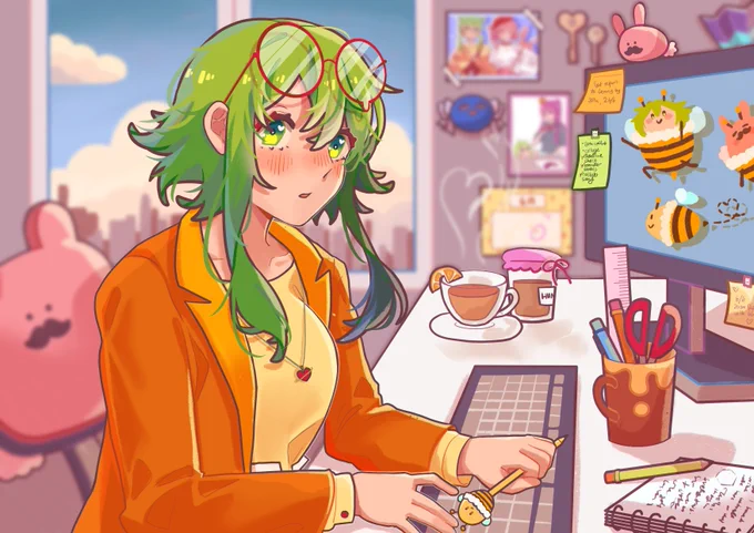 #GUMIのイラストだけで興味を持ってくれる方へ届け 

見て欲しい!GUMIちゃんの可愛さは本当に正義 