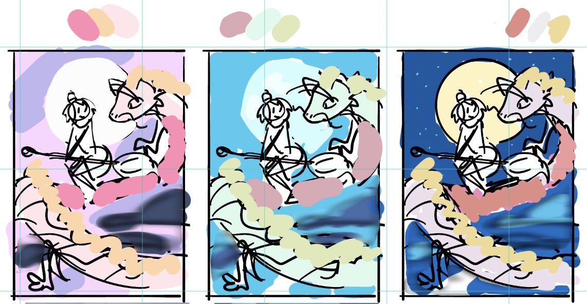 Wips for upcoming art trades 