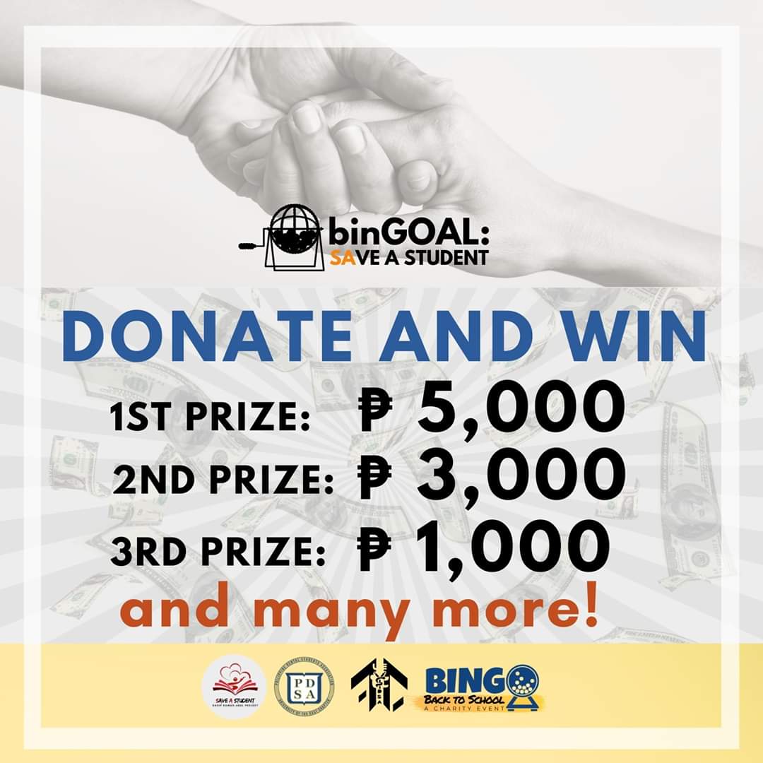 BinGoBck2School's tweet photo. As some of us are going back to school, some lost their chance. Our binGOAL is to Save a Student from the burden of losing their scholarship during this pandemic period. 
Extending a helping hand starts by completing this registration form:

https://t.co/edIQqd9kgp

#WeStandAsOne https://t.co/qzIDhCBswv