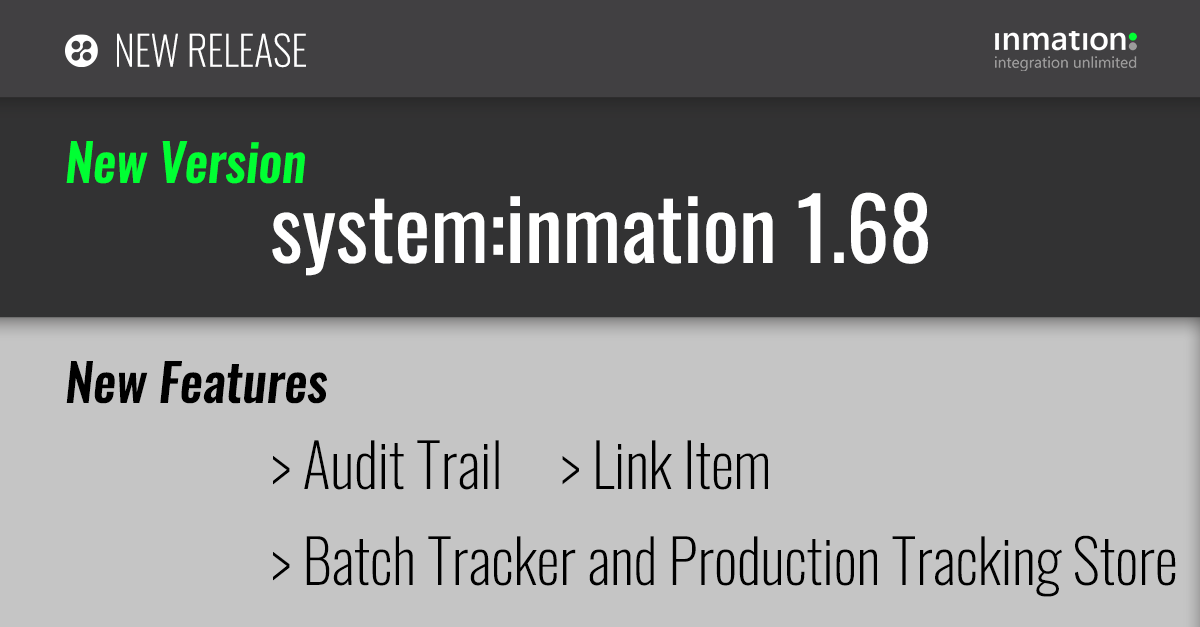 timoinmation's tweet photo. system:inmation 1.68 (https://t.co/bqV09zuG1d) available now! New features include Audit Trail, Link Item, Batch Tracker and Production Tracking Store. #connectivity #production #tracking #audittrail #system #industrial #data #processdata #informationmanagement https://t.co/GnEdOAceKf