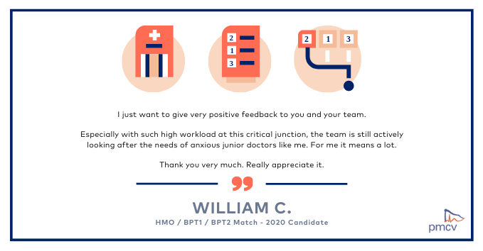 PMCVic's tweet photo. Allocation and Placement Service
The @PMCVic would like to thank all the 2020 candidates for their continued patience as we work hard to attend to all Match queries. We also appreciate all of the positive feedback we have received during this process.
#APS #InternMatch https://t.co/KZqcYTBnB9