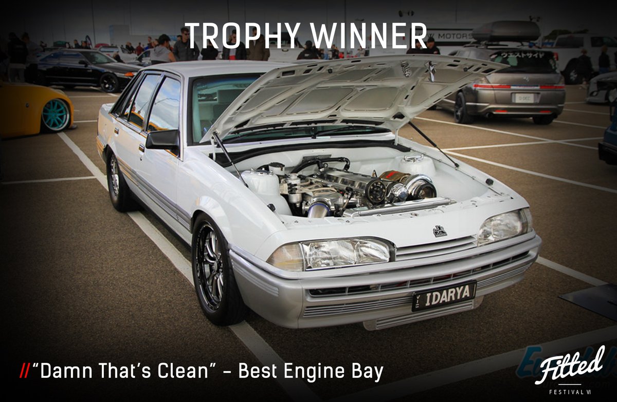 Congratulations to Huss for taking home “Damn That’s Clean” - Best Engine Bay trophy. Definitely one of the cleanest VL bays we have seen.  #fittedfestival #passionneverfades

#dose #turbo #holden #radial #vlcommodore #rb30 #vlturbo #rbmotor #vlturbo #vl #vk #streetcar