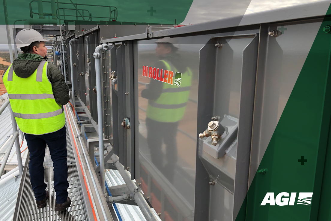 AGI Hi Roller's enclosed belt conveyors specialize exclusively in the design and application of conveyors which contain dust and spilled materials, &amp; reload that material back on the the belt. Here is #AGIHiRoller at work, on site in Australia with <a href="/TPortsAus/">T-Ports</a>. #AGIAustralia