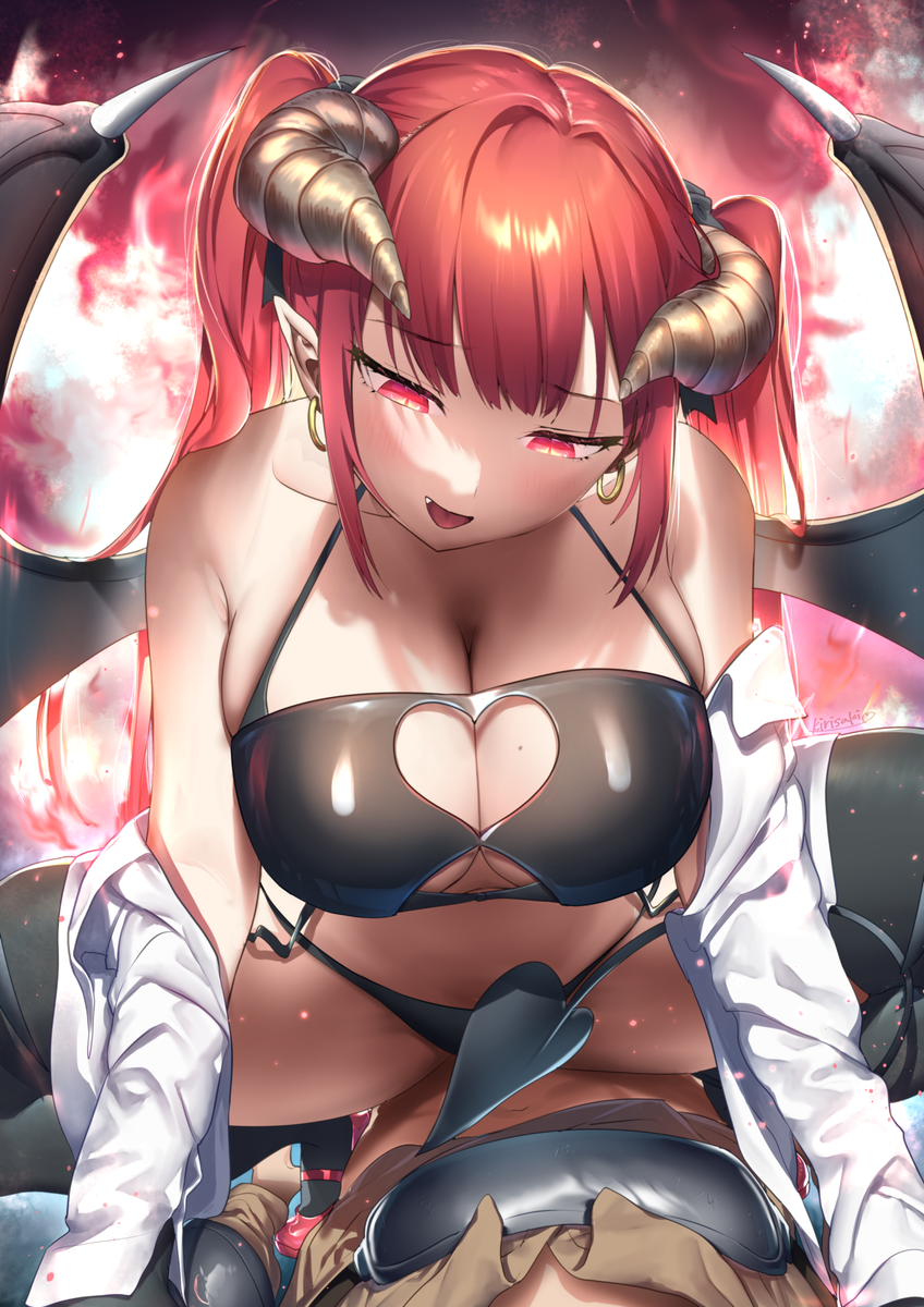 「「じゃ、このまま勇者くんの大切なものぜ～～んぶ奪っちゃうからね♡」 #やさしいガ」|霧崎秀征🎀単行本②巻発売中🎉のイラスト