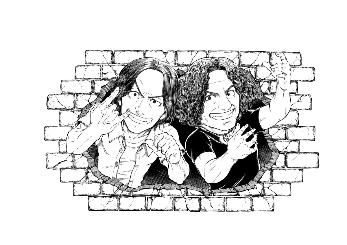 大好きなb Zの稲葉さんとスティービーサラスさんを描いてみよう まだ途中 早く 岡本一文の漫画 大好きなb Zの稲葉さんとスティービーサラスさんを描いてみよう まだ途中 早く 岡本一文の漫画