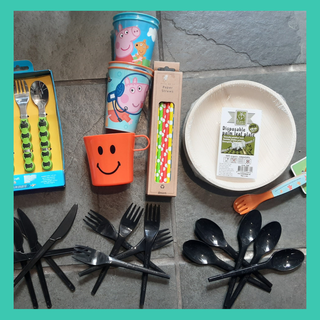 yourdonapp's tweet photo. The DON teams #TopPickTuesday is a #picnicset from @ChurchIronmongers. It's #ecofriendly & includes, #plates, #Peppapig #cups, #children's cutlery, #paperstraws, a #smileyface #cup & #compostible #adult #cutlery. It will make for a #FUN picnic!
~
@AroundAshburton @AshburtonCT https://t.co/hTe9XSF1LV