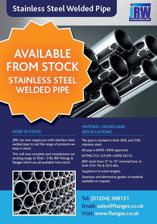 Now Available - #StainlessSteelPipe to complement our existing #304L &amp; #316L #BWFittings and #Flanges