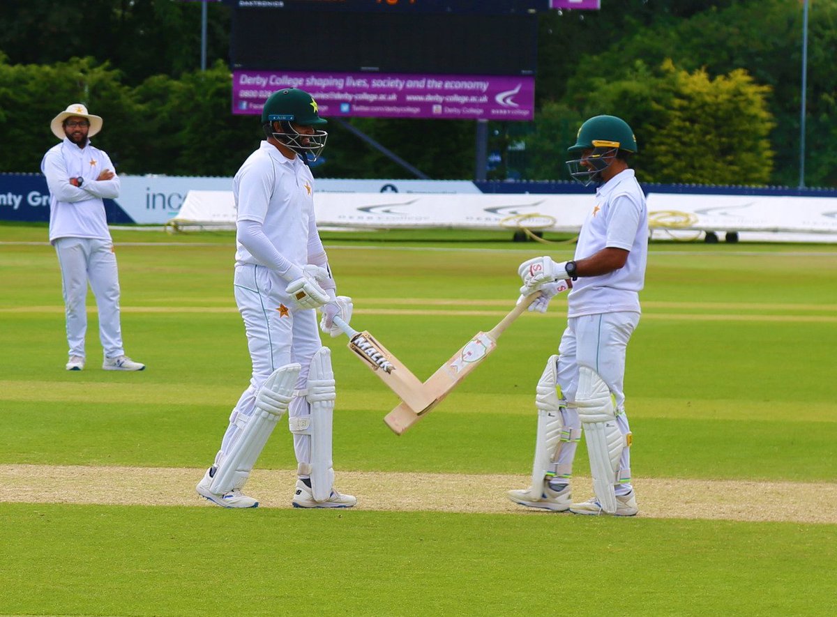 ICAssociation's tweet photo. A splendid knock from the captain; #AzharAli led Team Green to a six-wicket win over Team White.
#PractiseMatch
Picture Courtesy: PCB https://t.co/o5KjGJ7shx