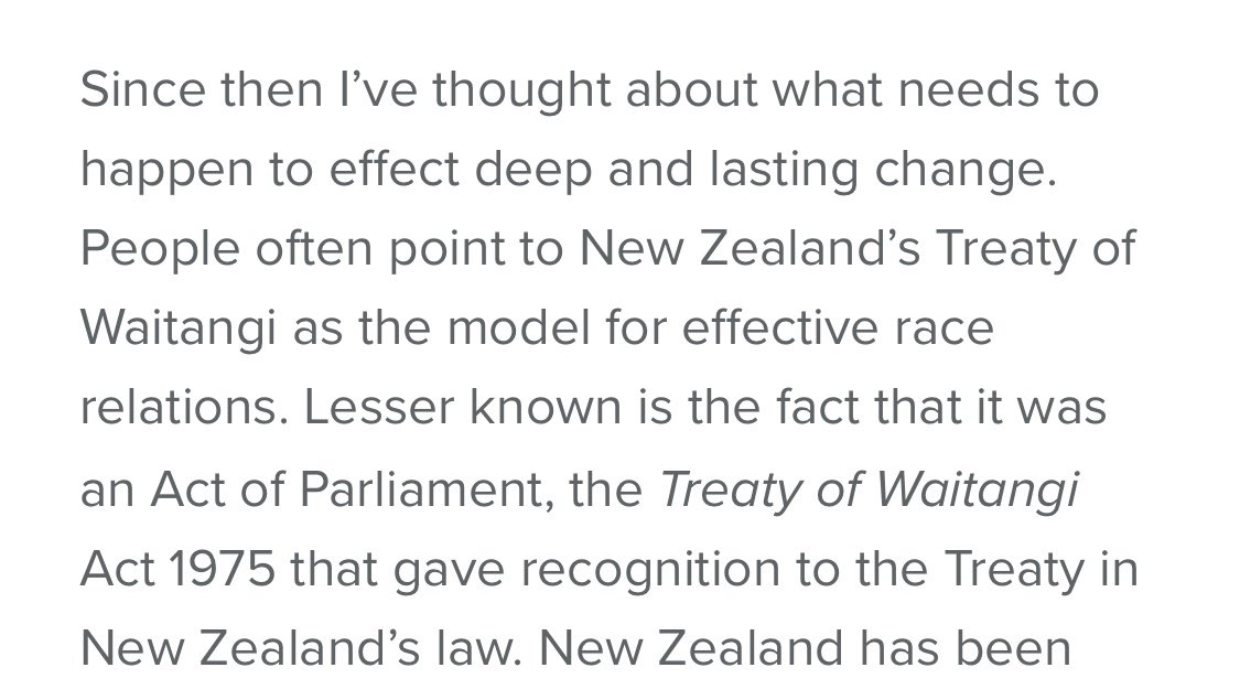 Additional to this, Te Raina discusses the Treaty of Waitangi in it’s historical context, importantly highlighting that it took political & legal change from the 1970s onwards for the new relationship to take place  #auspol  #auslaw  #IndigenousX  #UluruStatement