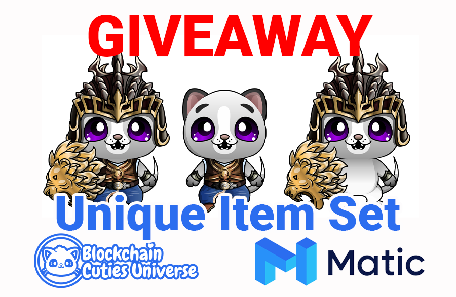 TWO DAYS LEFT TILL #MATIC PRESALE 

➡️ Retweet this to join the $Matic hero item set  #giveaway! This set will give your Cutie a major advantage in battle

🤩One complete set will be sent to one lucky winner

*We will DM the winners next week

 #MaticNetwork #blockchaingame #dapp