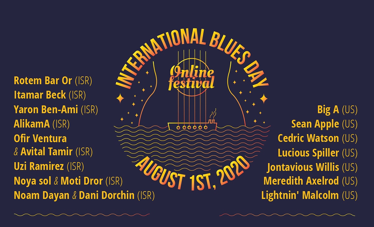 YamitMotek's tweet photo. International blues day festival! Online shows, stay tuned! https://t.co/luXDDL7VWA