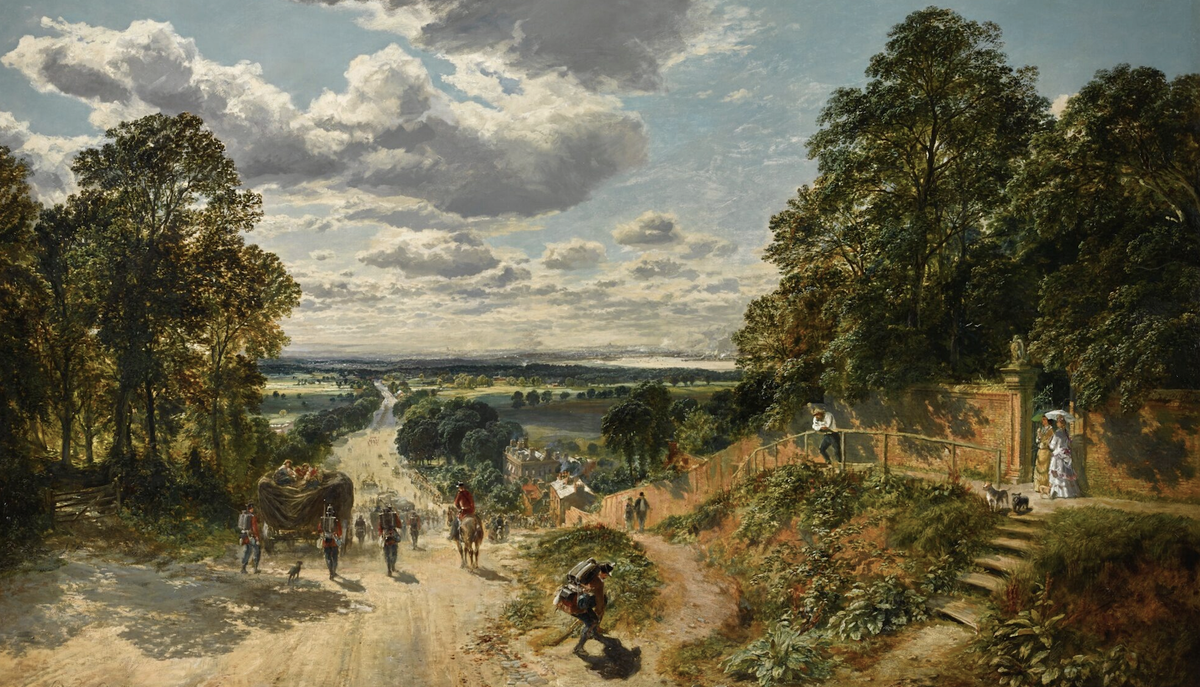 JohnConstableRA's tweet photo. London from Shooters Hill by Samuel Bough 1872
Oil on Canvas
(Private Collection) https://t.co/jZDerWOtq9