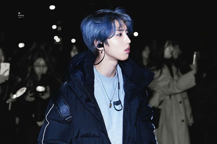 Jisung Han's Blue Hair Transformation - wide 7