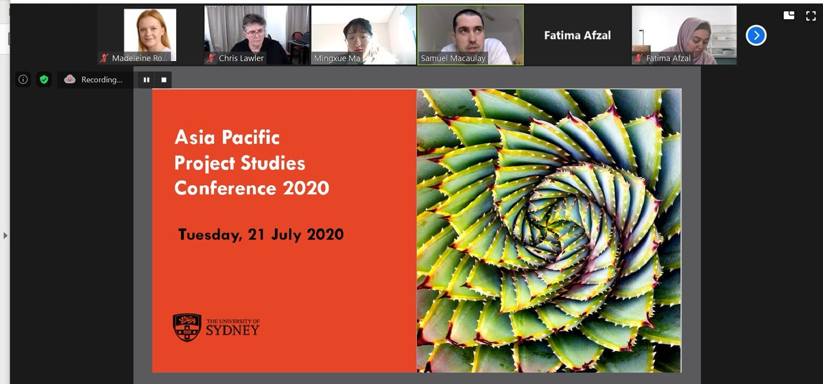 projects_usyd's tweet photo. An incredible range and depth of project discussion at the Asia Pacific Project Studies Virtual Conference 2020 today #APPS2020 https://t.co/9jrjdFtvW8