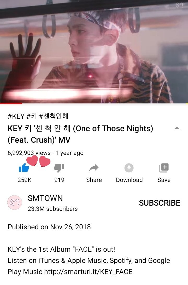 KeybumthSupport's tweet photo. One of Those Nights MV ยอดวิวใกล้ถึง 7M แล้วค่ะ
แวะไปดูให้หายคิดถึงกันได้นะคะ
🌟 https://t.co/DMXA9rZIXX
#Key #Keybum #SHINee https://t.co/pyRvRDoFTe