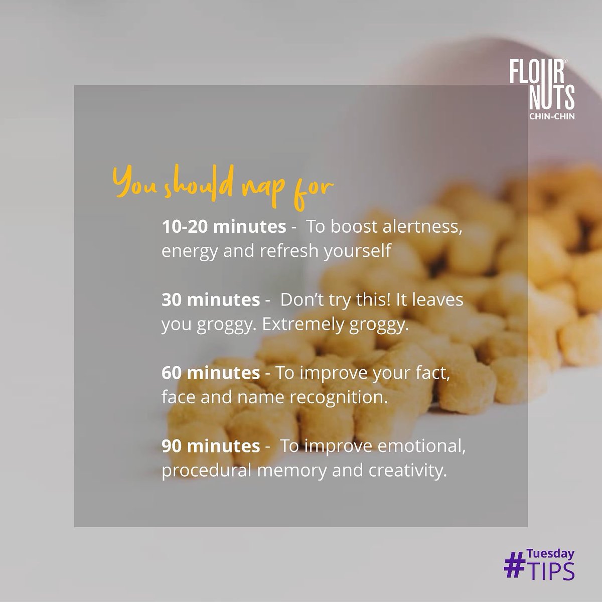 flournuts's tweet photo. Tuesday Tips!

#HomemadeCrunchySnack 
#FlournutsChinchinInvasion
#ChinChinForAfrica #FCPD 
#flournutschinchin 
#nigerianchinchin #foodie #foodstagram #lagosfoods #lagosfoodie #nigerianrecipe #TuesdayThoughts #COVIDー19 https://t.co/aoEd1wF60B