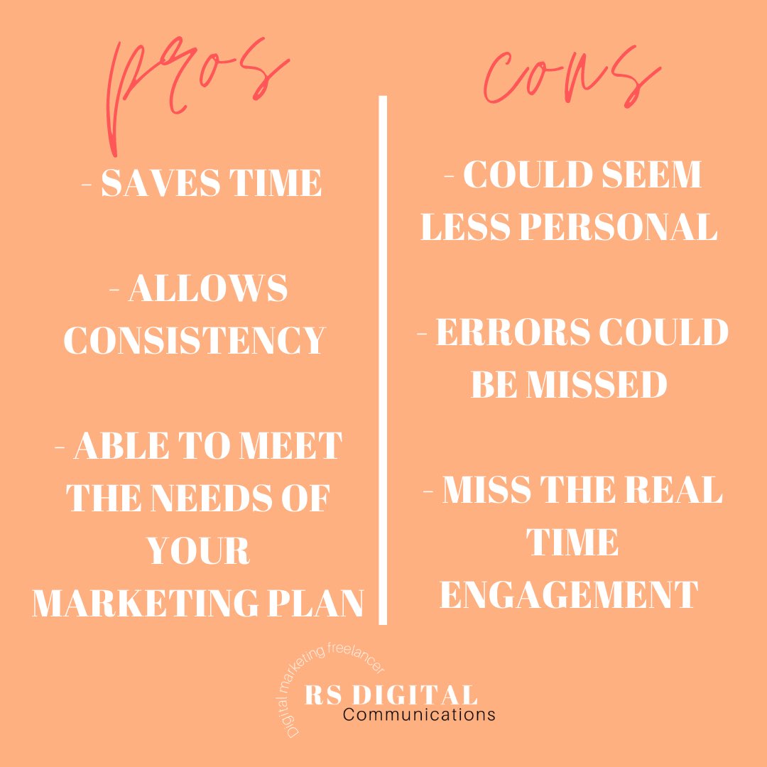 RSDigitalCommu1's tweet photo. To schedule or not schedule, that is the question👀 
There is no doubt about it that there is so many scheduling platforms out there that can help you and your brand schedule posts. But the real question is...is it worth it?! Do you schedule your posts? And do you find it useful? https://t.co/rQb5ldxXIt