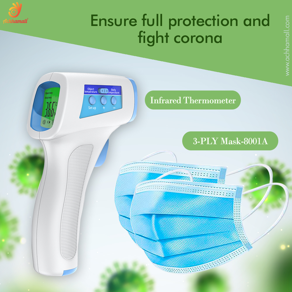 AchhaMall's tweet photo. Take precautionary measures and ensure complete protection for yourself and your family. Buy COVID essentials from https://t.co/CGFh34xFyg. 

#coronavirus #COVID19 #Corona #BeSafe #StaySafe https://t.co/Chp8dHxrQx