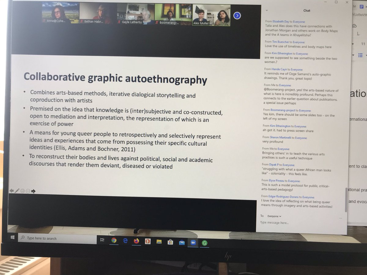 “Collaborative graphic autoethnography” <a href="/_ICAE_/">International Conference of Autoethnography</a> #icae7 #artsbased #research #pedagogy