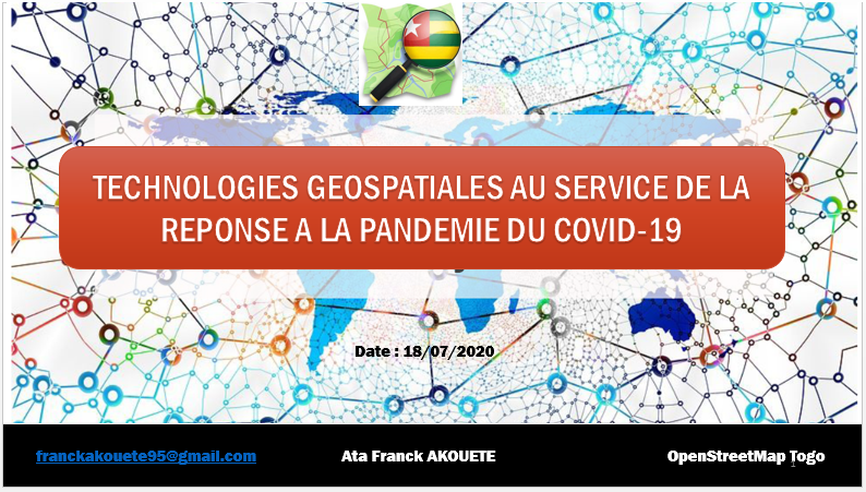 Franck_Akouete's tweet photo. Hola 🙂 , Heureux d'avoir présenté au cours de ce webinaire les initiatives de @OSMTogo en réponse à la #COVID19 
ici👉  https://t.co/rtoAdfCcB5 le lien de notre plateforme de tracking de l'évolution de la #COVID  au #Togo réalisée avec #umap + #QGIS + @Datawrapper + @CartoDB https://t.co/9ERlrKcuSL