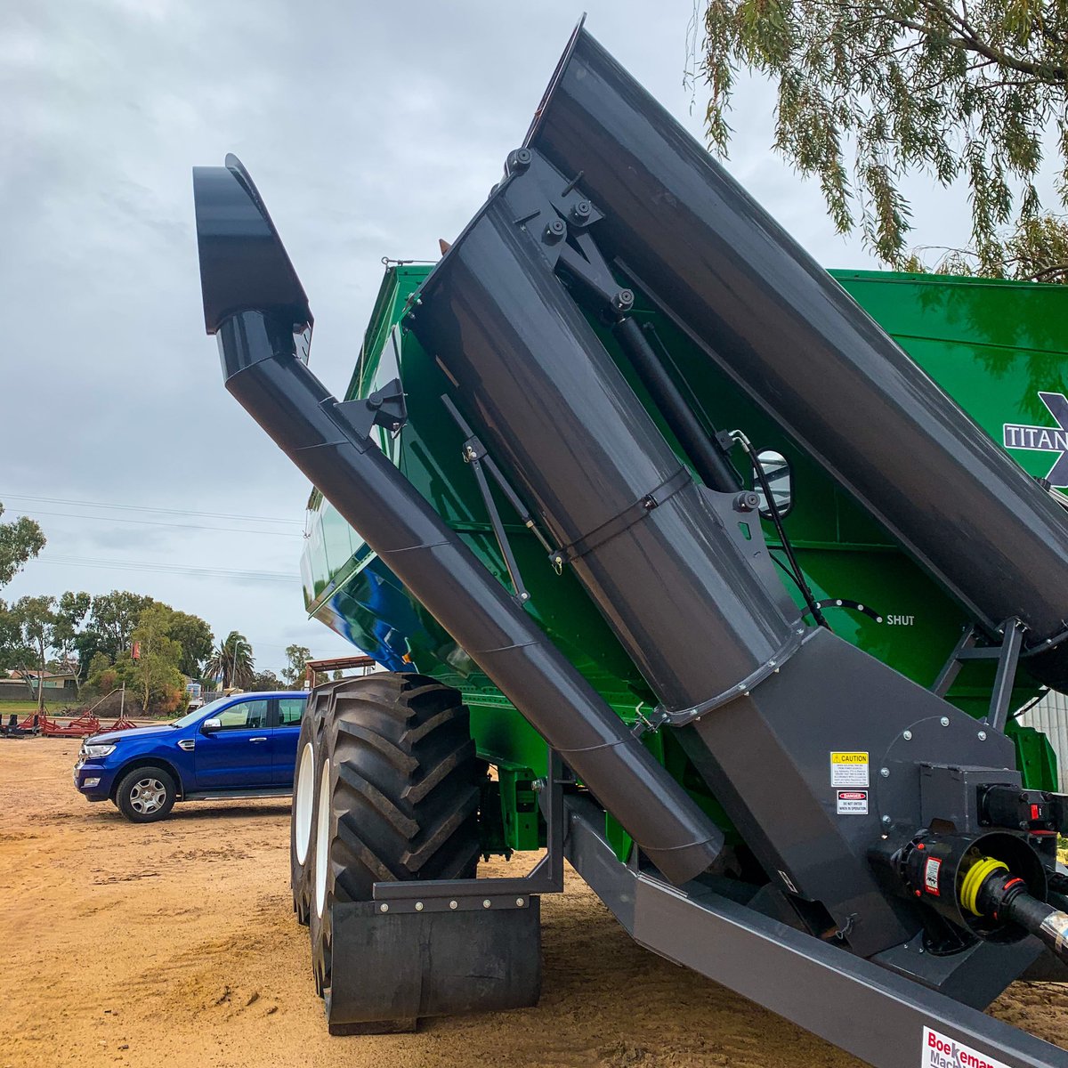 Can anyone tell me what the side chute is called? We made one for a customer and I want to post it on social media but the boys in the workshop and I seem to be having a collective mental blank? Help pls!!!