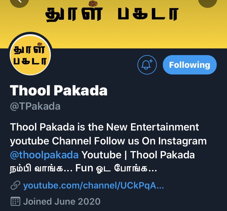 VKayalvizhi01_'s tweet photo. This is my friend aadhiβs new accout. Do follow and support please!
#Thoolpakada #Folllow @TPakada π₯π https://t.co/gMXqAjBFGS