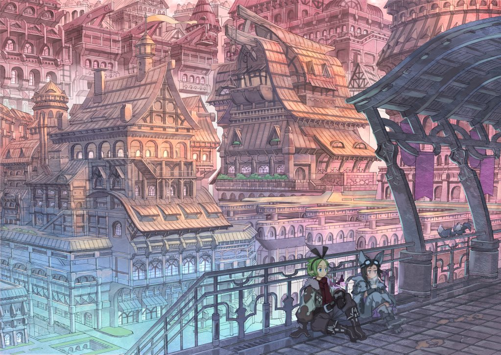 #このタグを見た人はラフ画とその完成絵を見せる 