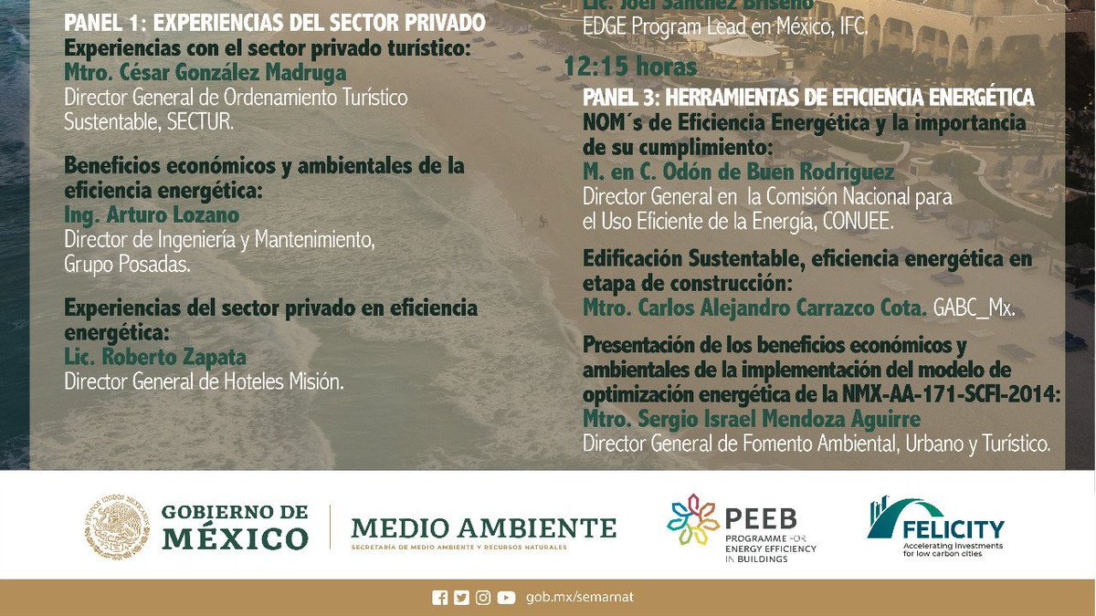 globalabcmx's tweet photo. #ForoVirtual Experiencias, Modelos y Alternativas de Eficiencia Energética en Establecimientos de Hospedaje. El incremento de la #eficienciaenergética en hoteles y su mitigación del #CambioClimático
⏰Miércoles 29 de julio 11:00 - 13:00 hrs.
💻 Registro 👉🏽 https://t.co/ryjRac3JaT https://t.co/vshXb7TV9z