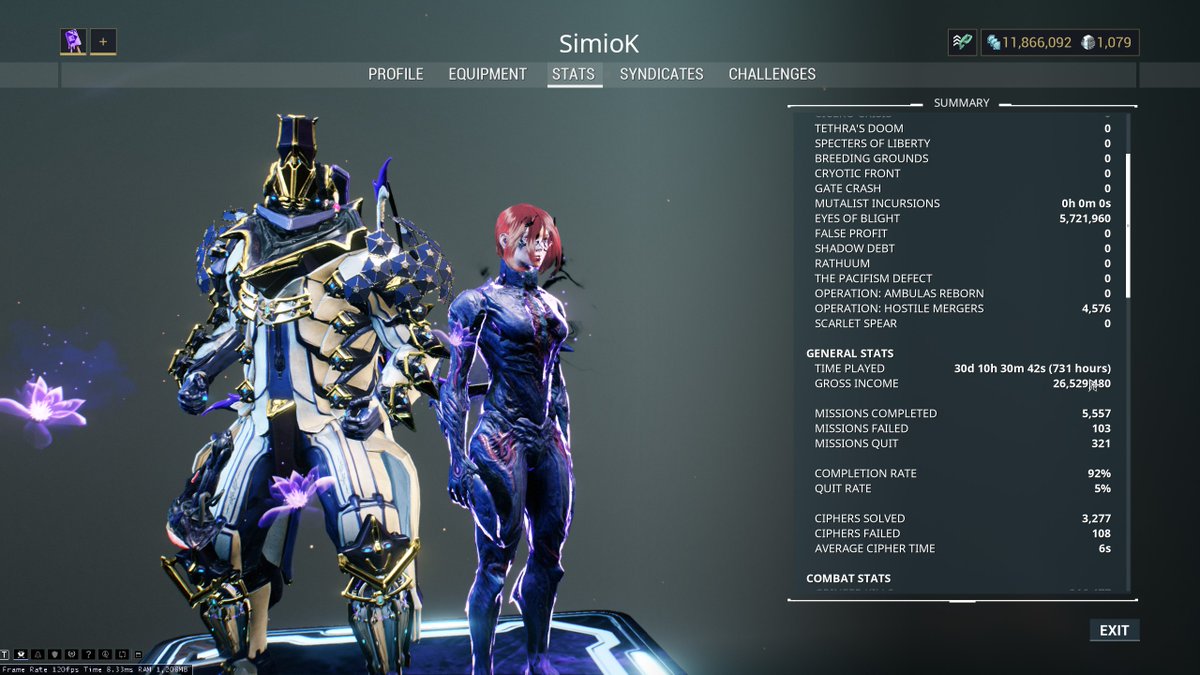 Simio_K's tweet photo. Finally reaching Mastery Rank 28 in #Warframe after 730+ hours ! Is it good enough? Idk but the thing i surely know is that i love this game. Best #f2p game. https://t.co/D6GQ9GUozy
