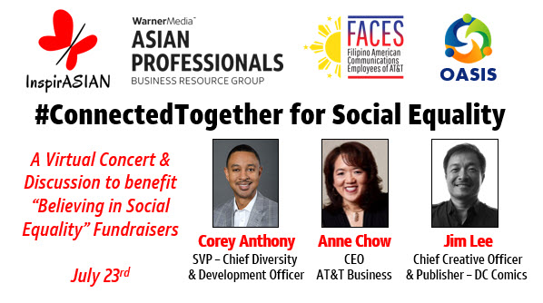 ATT_InspirASIAN's tweet photo. We are excited for our upcoming fundraiser for social equality. Our four employee groups have #ConnectedTogether to create an amazing event. Thank you to Corey Anthony, @TheAnneChow, and @JimLee for helping us make this happen! https://t.co/ucrq59sWTT