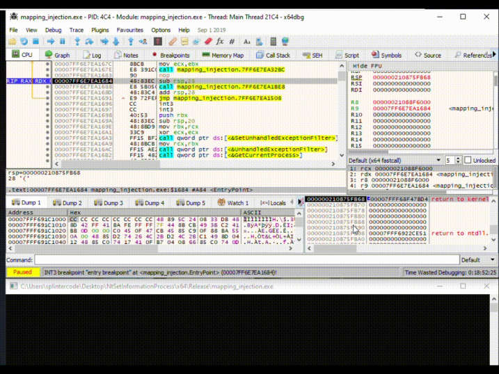 ptracesecurity's tweet image. Weaponizing Mapping Injection with Instrumentation Callback for stealthier process injection  splintercod3.blogspot.com/p/weaponizing-…  #ProcessInjection #Malware #Hacking #Infosec