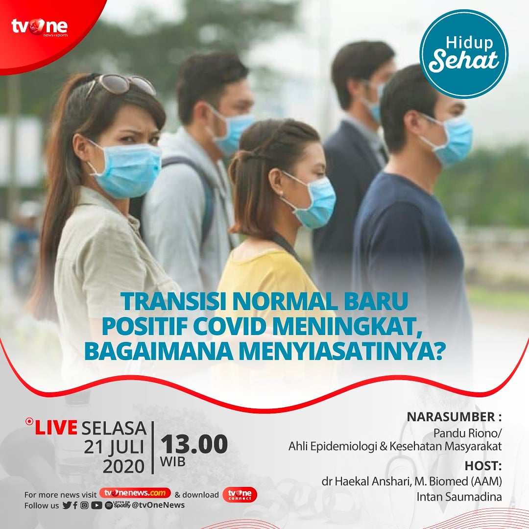 ayosehat_tvOne's tweet photo. @drhaekalanshari @intansaumadina #hidupsehattvone #hidupsehatplus #lawancovid19denganhidupbersihsehat #covid19indonesia #stayhome #tvonetv  #newnormal #normalbaru #normalbarusemangatbaru https://t.co/nAQvRjMv5t