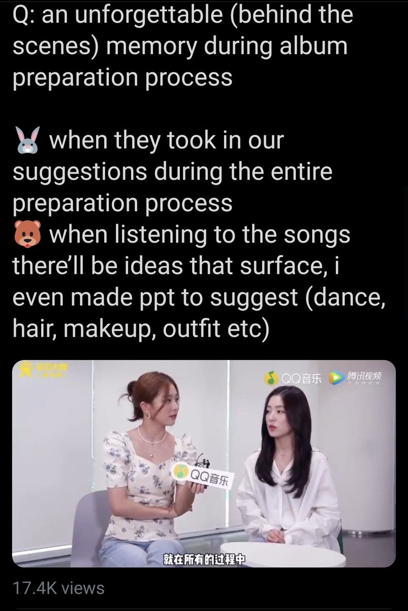 I think the swap was merely a choice of preference— Seulgi mentioned hearing Monster and getting a lot of inspiration, even making a ppt of her own suggestions.I also don't think Monster was a part of the initial song line-up for the mini-album (it doesn't sound like a b-side)