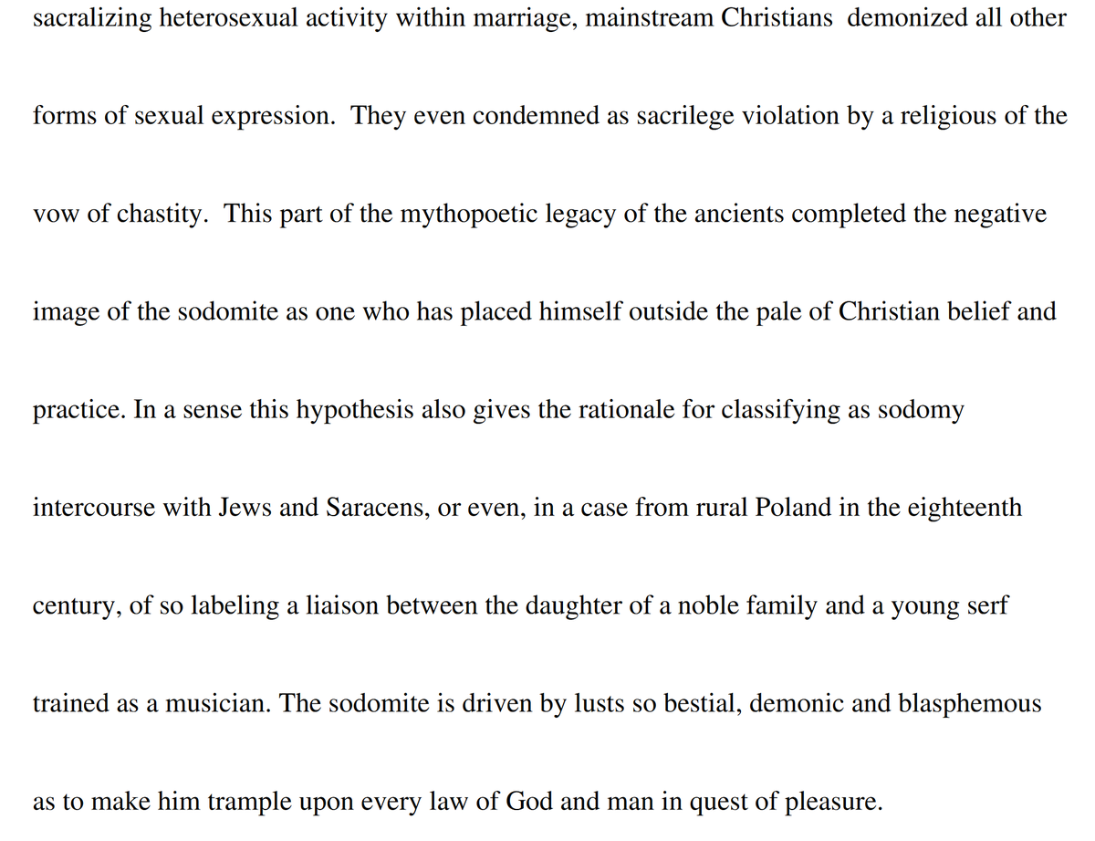 I found this interesting paper that thinks Boswell might go too far, but also suggests that contemporary medieval people might have thought of two men having sex the same way they would think of a Christian and a non-Christian having sex:  http://www.williamapercy.com/wiki/images/Medigay-Percy-Johansson.pdf