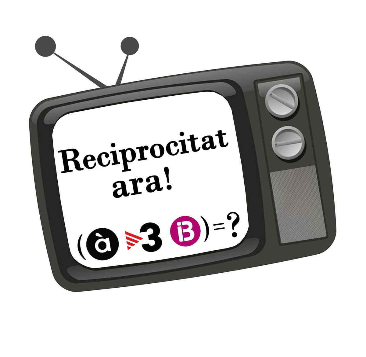 reciprocitat's tweet image. Volem reciprocitat i la volem ara!
És un dret del qual ja gaudeixen la resta de comunitats lingüístiques europees.
#ReciprocitatAra #reciprocitatmitjans
@tv3cat @apunt_media @IB3 @rtvandorra
@generalitat @govern @goib @GovernAndorra

Cada dia una piulada. Ens ajudeu fent RT?