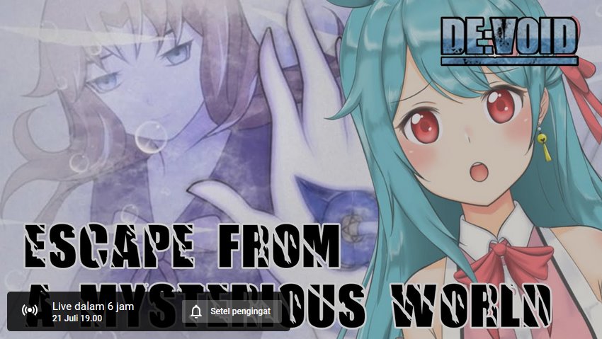 devoidgame's tweet photo. DE:VOID livestream by @EvelynVtuber 
Today, 21 July 2020 07:00 PM GMT+7

You can visit this link:
https://t.co/BVgAXNjXQa

#Vtuber #devoidgameproject #RPGツクール #ツクールMV #gamedev #horrorgame #survivalhorror #eggiondev #indiegame #indiedev #Doodles #drawing https://t.co/tmzlnskfbi