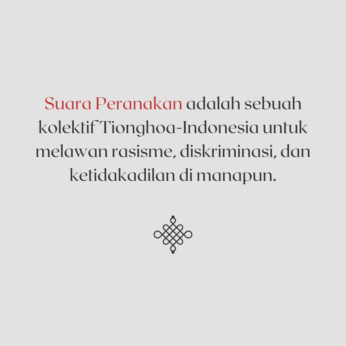 suaraperanakan's tweet photo. Halo semua! Suara Peranakan adalah sebuah kolektif Tionghoa-Indonesia  yang dijalankan oleh penulis, jurnalis, seniman dan aktivis untuk melawan rasisme, diskriminasi, dan ketidakadilan di manapun.  https://t.co/6Dsew0wVmC https://t.co/2ENYI2fTlL