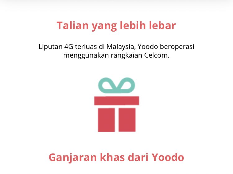 Banyak rewards yg best dari Yoodo!! Contoh yg ini, Lepas i beberapa kali renew data! Kita boleh claim rewards ni tauu!! ALL FREE 