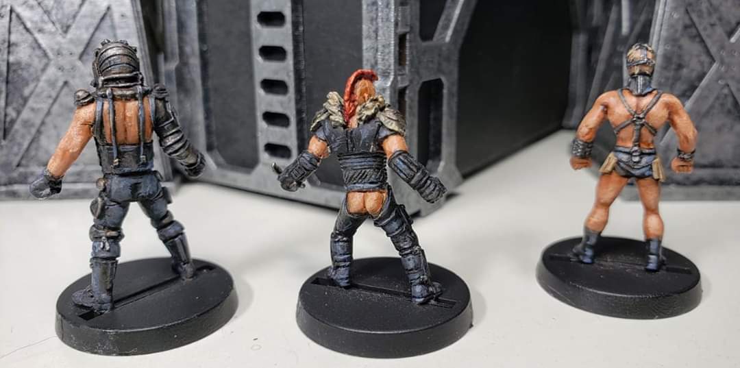 PodcastIndi's tweet image. Three Wasteland Animals done tonight on our Zoom hangout. Desk is clearing up! ~ Eric 🎨