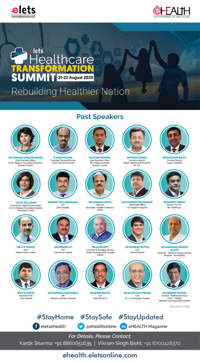 ehealthonline's tweet photo. eHealth has glorious past of organising summit where eminent speakers graced the occasion. Here is a list of some of them.
#eletshealth #eletssummit #innovation #technology

Visit: https://t.co/GVWlgUDvXN https://t.co/1JUUAJ17eS