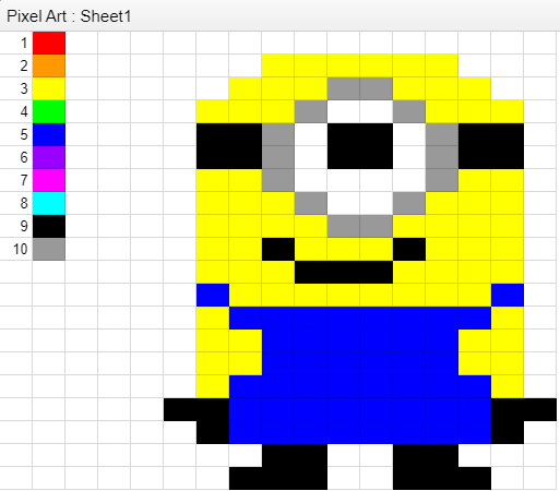 sbedesbn's tweet photo. The Year 5/6 Students were exploring digital images in DT this week. They created their own pixel art using conditional formatting in Google Sheets. Here are a few of their wonderful creations. #digitaltechnologies #pixelart #digitalart #Year5 #year6 https://t.co/QWTsTyVFRc