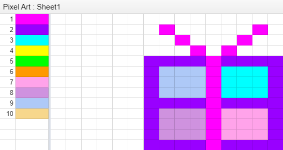 sbedesbn's tweet photo. The Year 5/6 Students were exploring digital images in DT this week. They created their own pixel art using conditional formatting in Google Sheets. Here are a few of their wonderful creations. #digitaltechnologies #pixelart #digitalart #Year5 #year6 https://t.co/QWTsTyVFRc