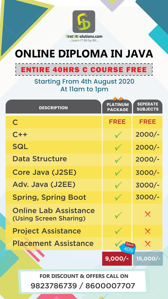vinayakujalambe's tweet image. Yes you read it right,Entire #c_programming course / #subject is #free.
Attend the course for 40hrs .
And then you can easily take a decision about next subjects.
#Limited #seats #available now. #hurryup !
We also have special offers , call or message on given numbers.