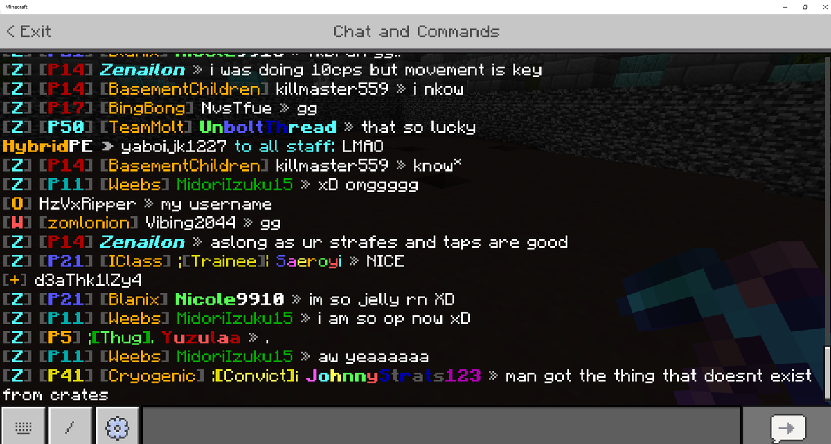 We got our first /fly winner from the vote crate!!! #MCPE #MCBE #PRISON #Minecraft
