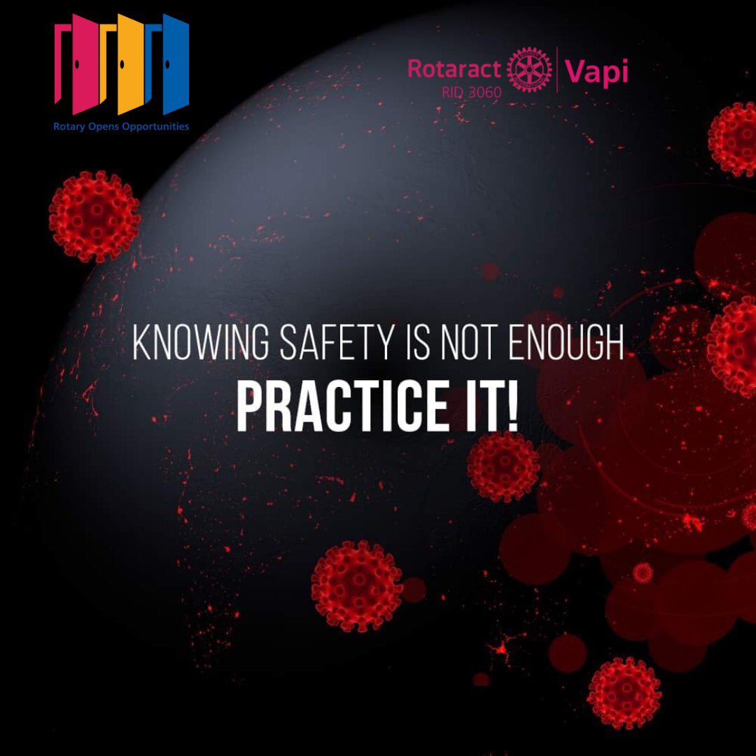 RotaractVapi's tweet image. #RACeAgainstCorona