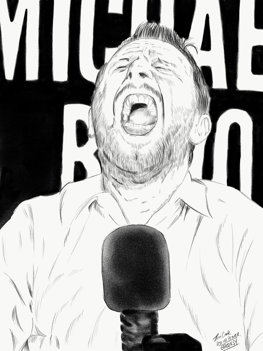 WorstFansTom's tweet image. Let us all feel the lack. 

If you followed Michael’s work then I know you can hear this portrait the same way I feel it. Rest in power, Michael. #michaelbrooks #TMBS #MajorityReport