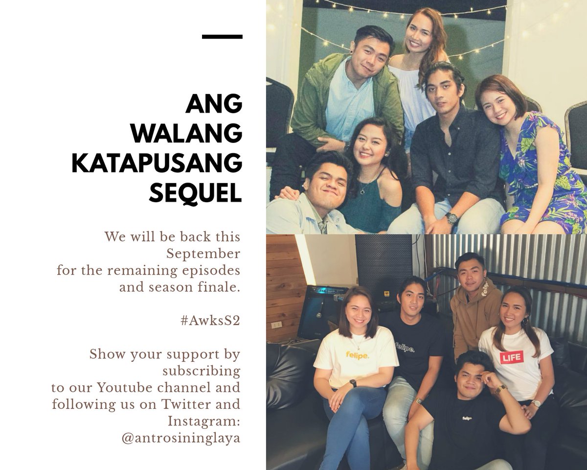 antrosininglaya's tweet photo. Habang inaantay ang remaining episodes ng #AwksS2, panoorin muna ang Senti Nights: Online Anthology dito sa aming page o sa aming Youtube channel. Short love stories ito na stand alone kaya hindi mo na kailangan mag abang sa mga episodes. #SentiNightsOA #Ep5Again https://t.co/wDqcH74n1T