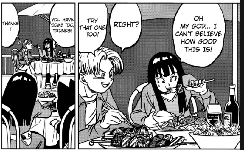 Trunks is the biggest simp to milfs I ever met, dude is dating a chick that's actually older than his mom 

What a champ 