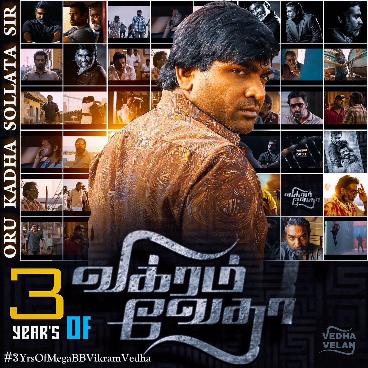 sethupathimahe's tweet photo. #3YearsofVikramVedha
#Makkalselvan
#Vijaysethupathi
#3Yearsof #VikramVedha
@VijaySethuOffl @ActorMadhavan
@PushkarGayatri @SamCSmusic @am_kathir @varusarath
#3YearsofVikramVedha 😍🔥 https://t.co/upFfCzKa1a