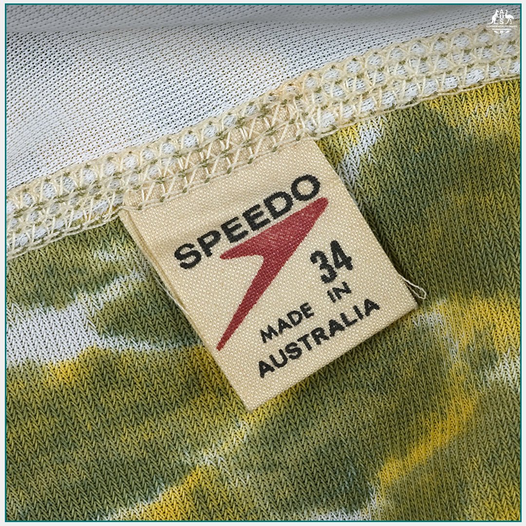 CommGamesAUS's tweet photo. Our @SwimmingAUS @DolphinsAUS team dominated the pool at #Edinburgh1970 in Scotland and they looked good doing it sporting the latest design from @speedo 🇦🇺💚💛

Might have to bring the look back for @birminghamcg22 😁🤙

#CommonwealthGamesHistory #Speedo https://t.co/haOqAiyfy0